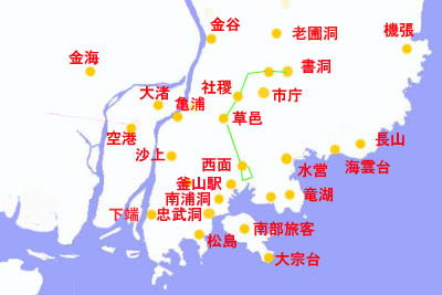 釜山市内バス　121番